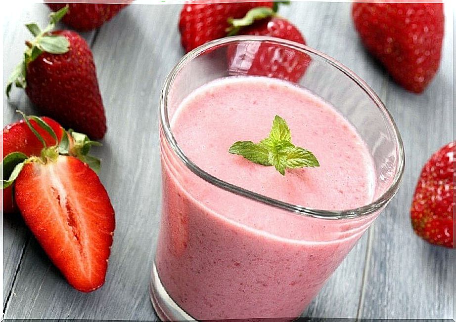 Watermelon, Strawberry and Pomegranate Drink