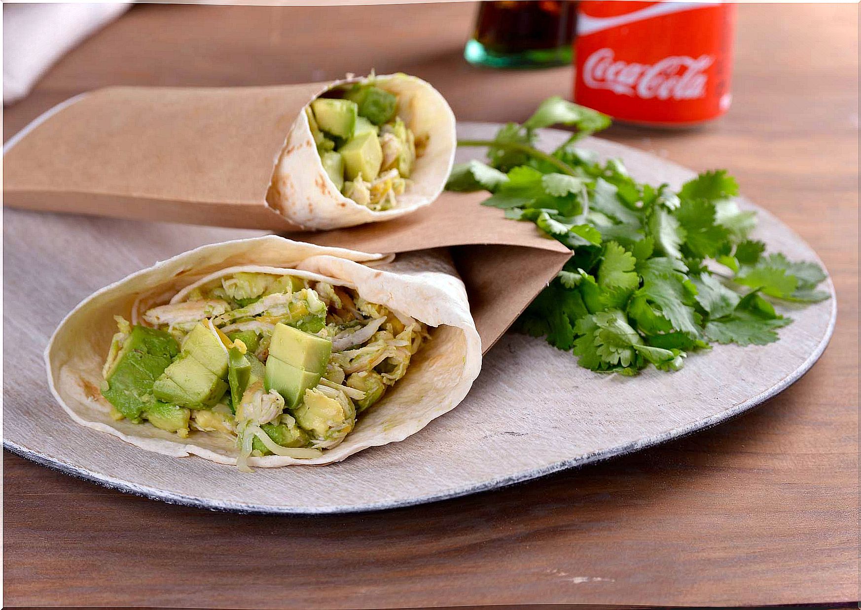 Avocado-and-chicken-burrito