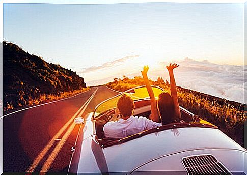 Couple in their car