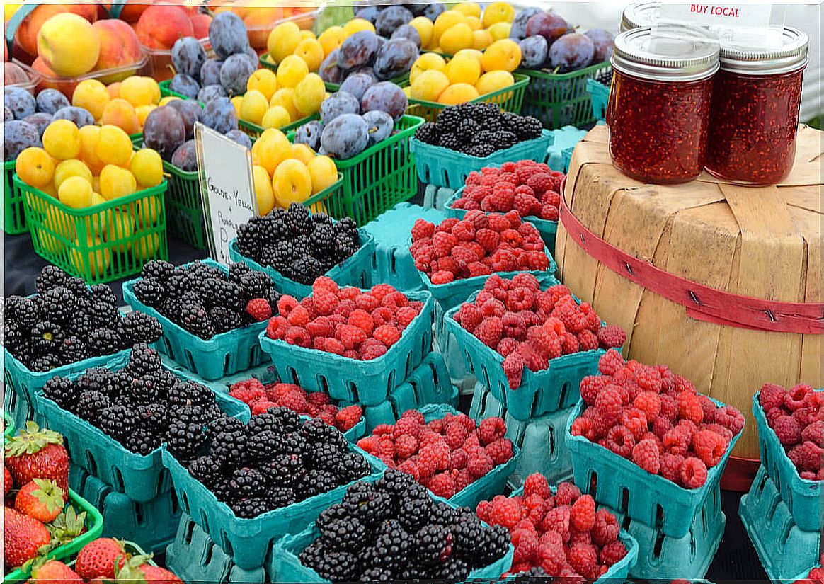 Vegetables at a local market