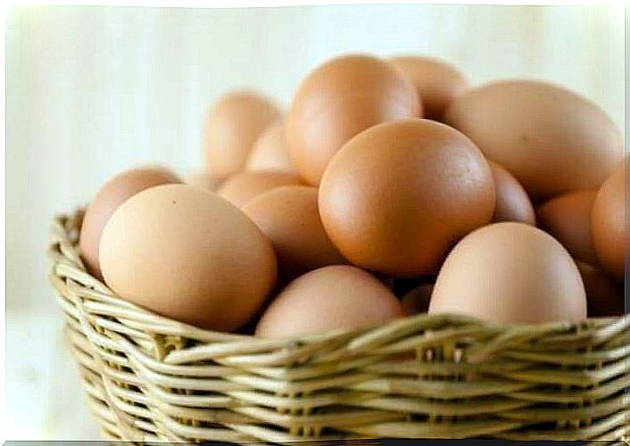 Basket of eggs